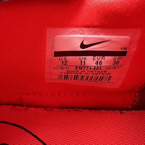 Nike Air Max Motion Racer Sneaker Running Shoes Mens 12 Gray Red 916771-003 - Picture 10 of 14